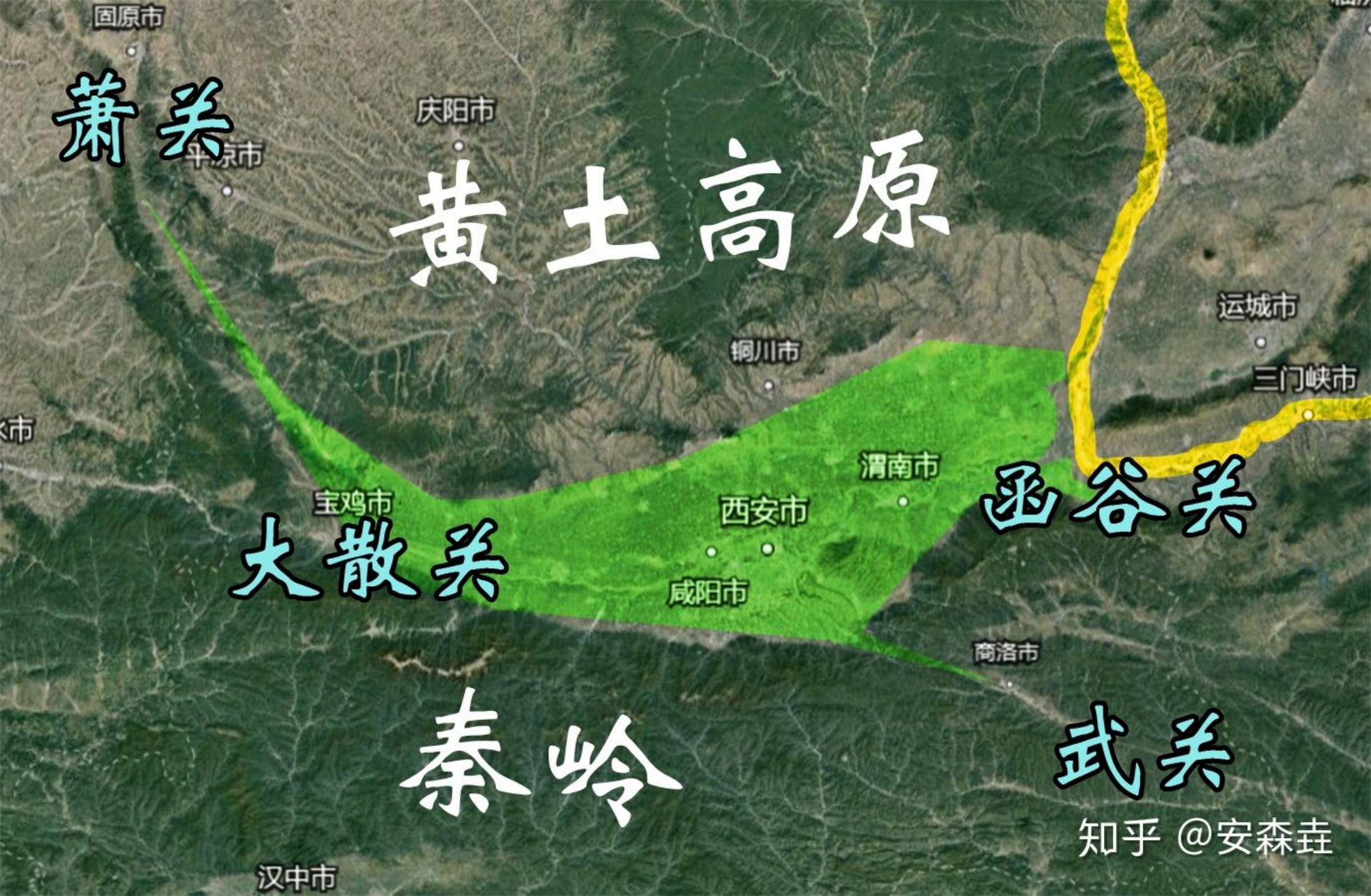 图 11:关中地图示意图