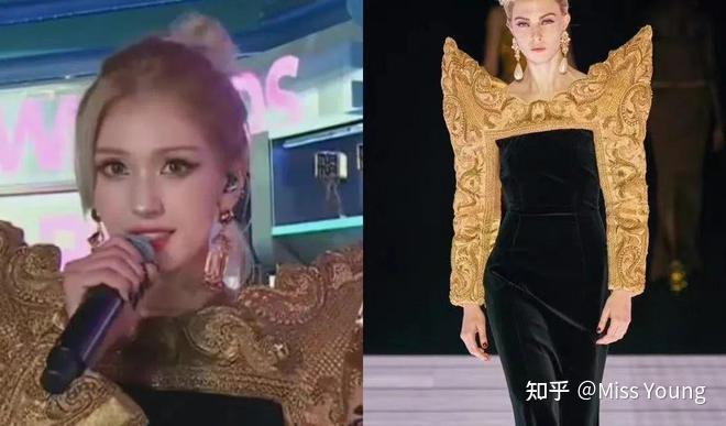 MAMA丑出位的黄金甲礼服,还是小s上个月穿过的款? - 知乎