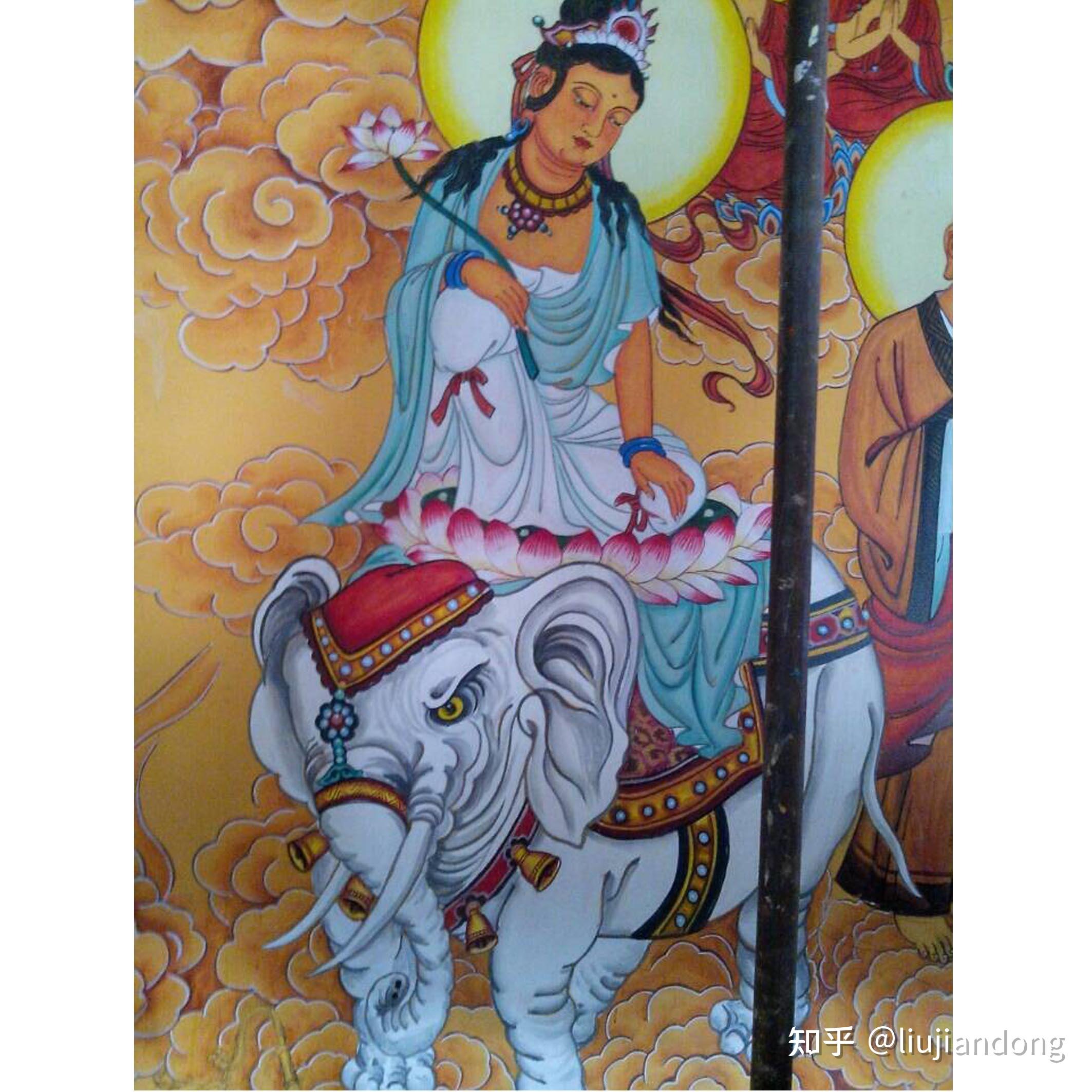 寺庙道观壁画内容有佛像画,佛教故事画,中国传统神话故事,装饰图案和