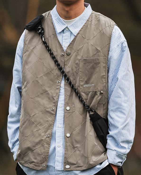 春秋冬季男士背心马甲推荐:精选10款男装马甲背心,包括美式老钱风白