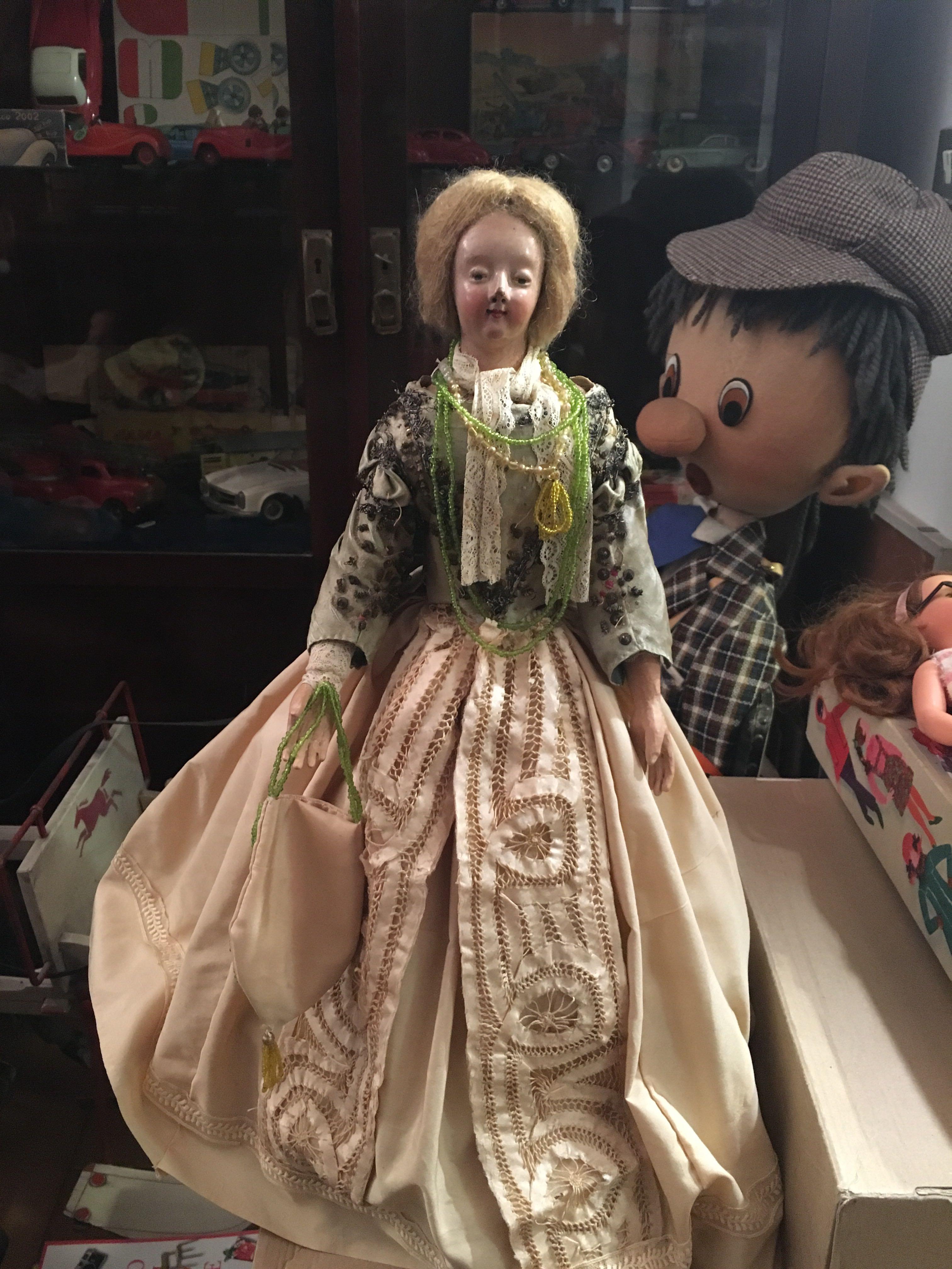 陶瓷娃娃 高53cm 不含支架 身體是棉布填空可彎 重1.2kg二手七分新已重製其內衣 | Yahoo奇摩拍賣