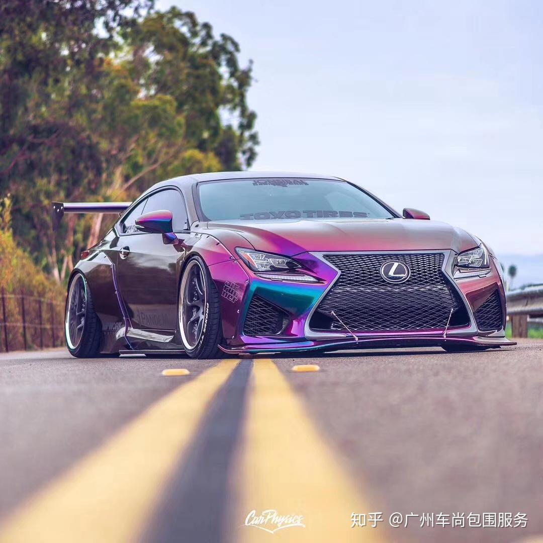 夸张的改装案例风格 赛道必备火箭兔产品雷克萨斯rcf宽体配件广州车尚