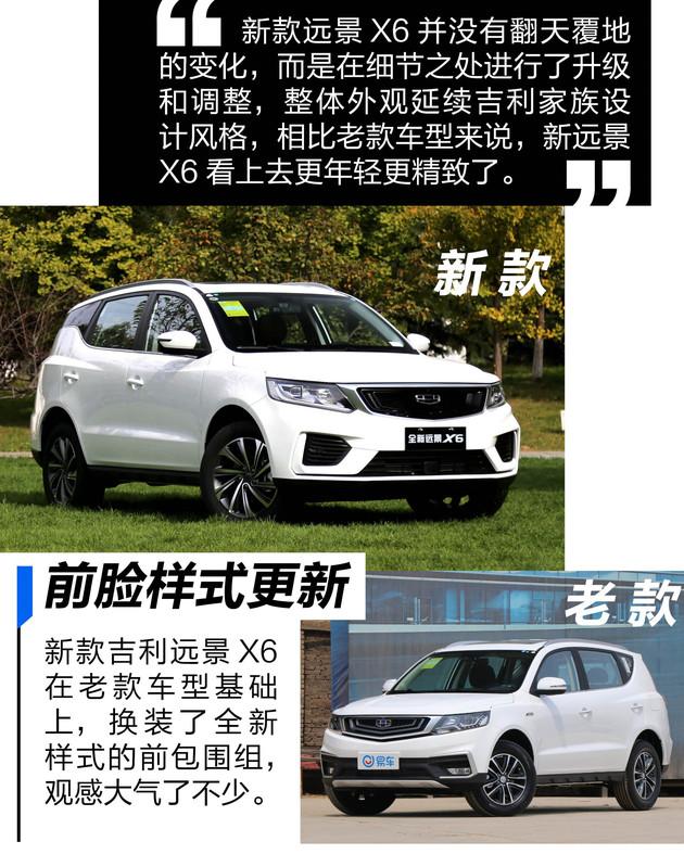 7万元级别高颜值高配置抢先实拍吉利远景x6