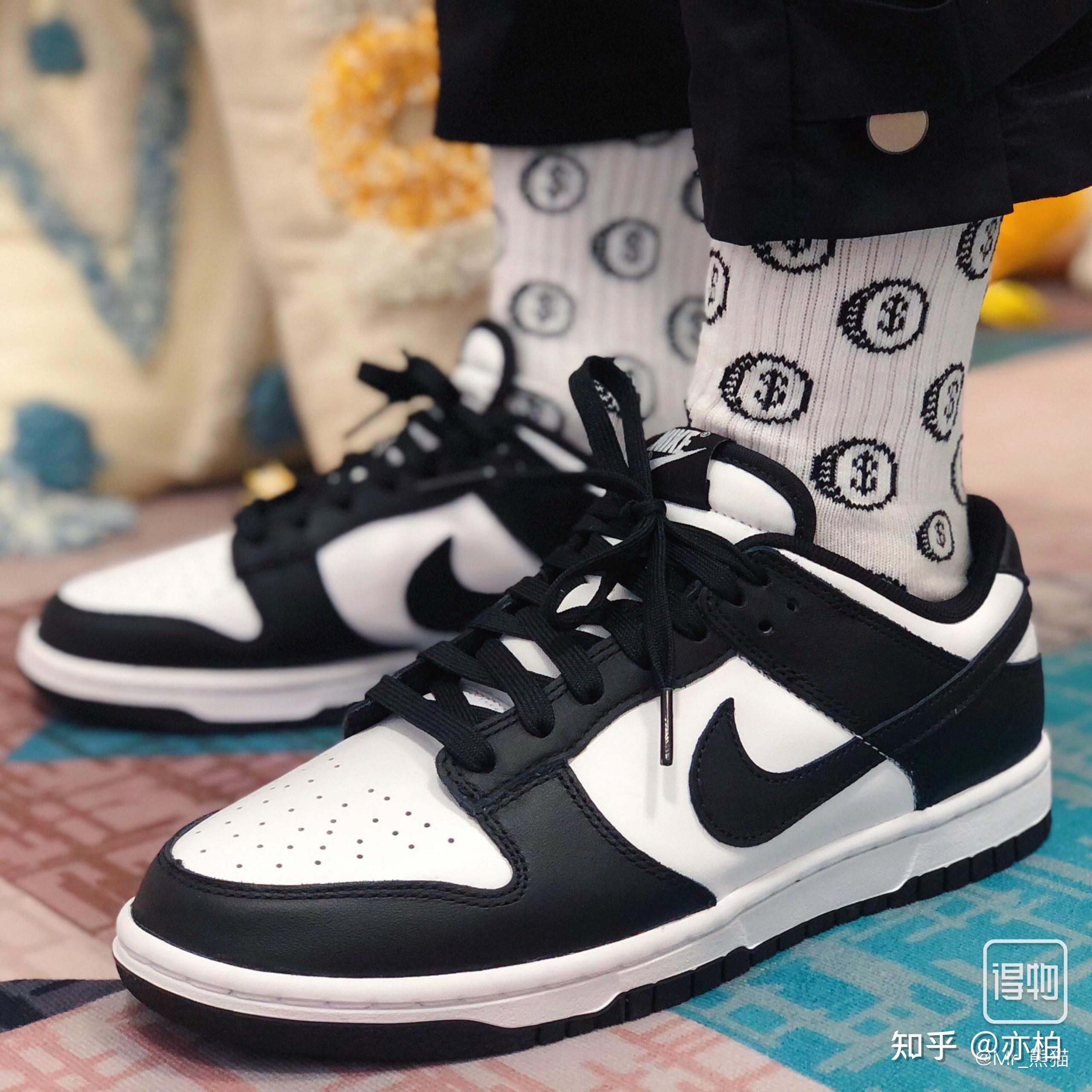 劉耀文同款 nike dunk low retro black 黑白熊貓萬斯 川久保玲聯名