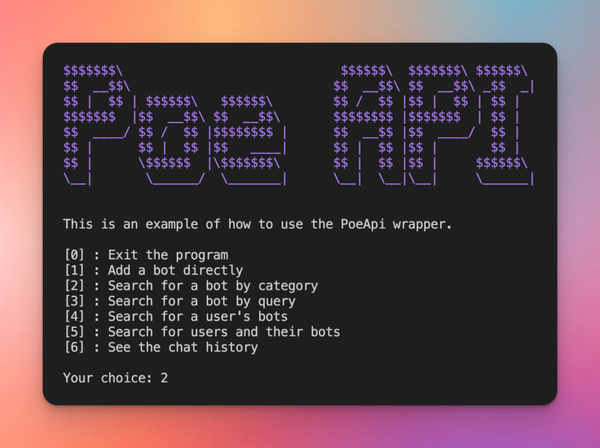 用 Poe-API-wrapper 连接 DALLE、ChatGPT,批量完成AI绘图或文字创作 - 知乎
