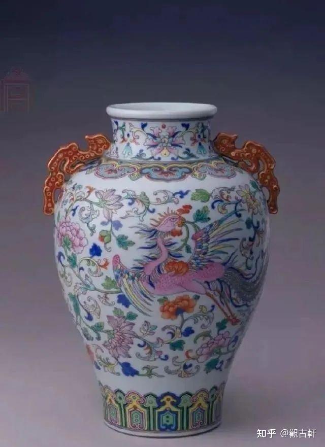 中国陶瓷◇「 清◇ 嘉慶年製 鬥彩 人物故事紋盤口尊