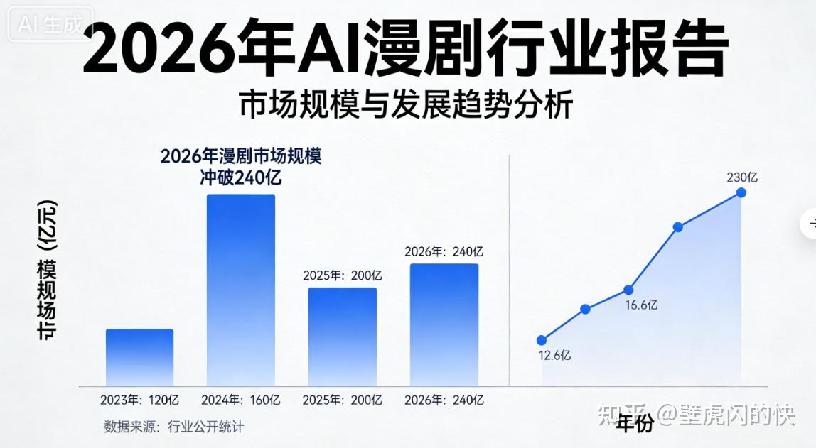 2026年AI漫剧变现实操:市场规模破240亿,月赚5w+的零基础教程 - 知乎