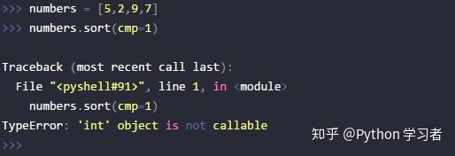 python中sort()方法的cmp参数 - 知乎