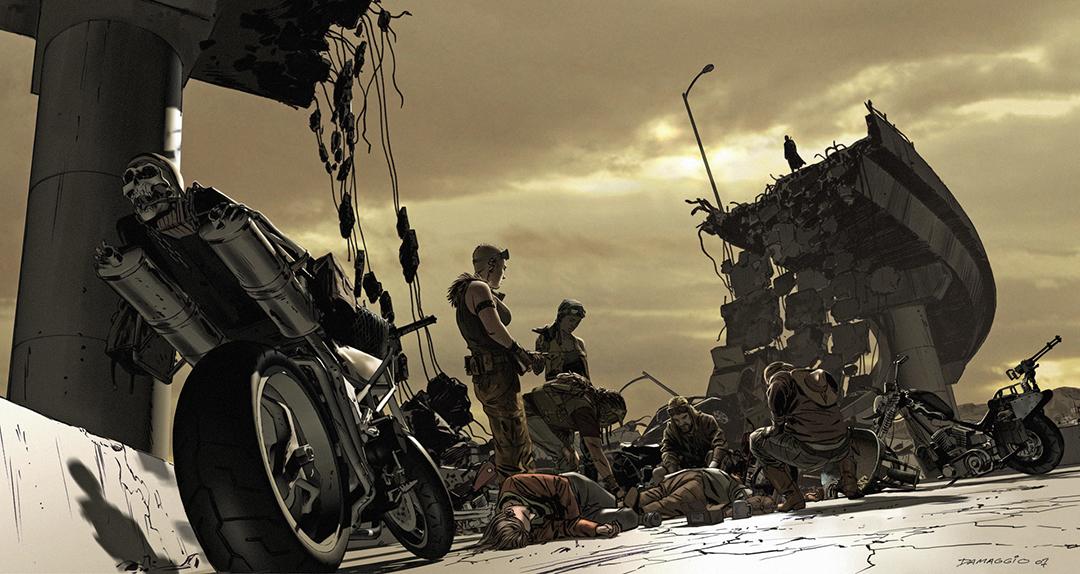 极具故事氛围感的电影级概念场景插画有着强劲十足的镜头代入感