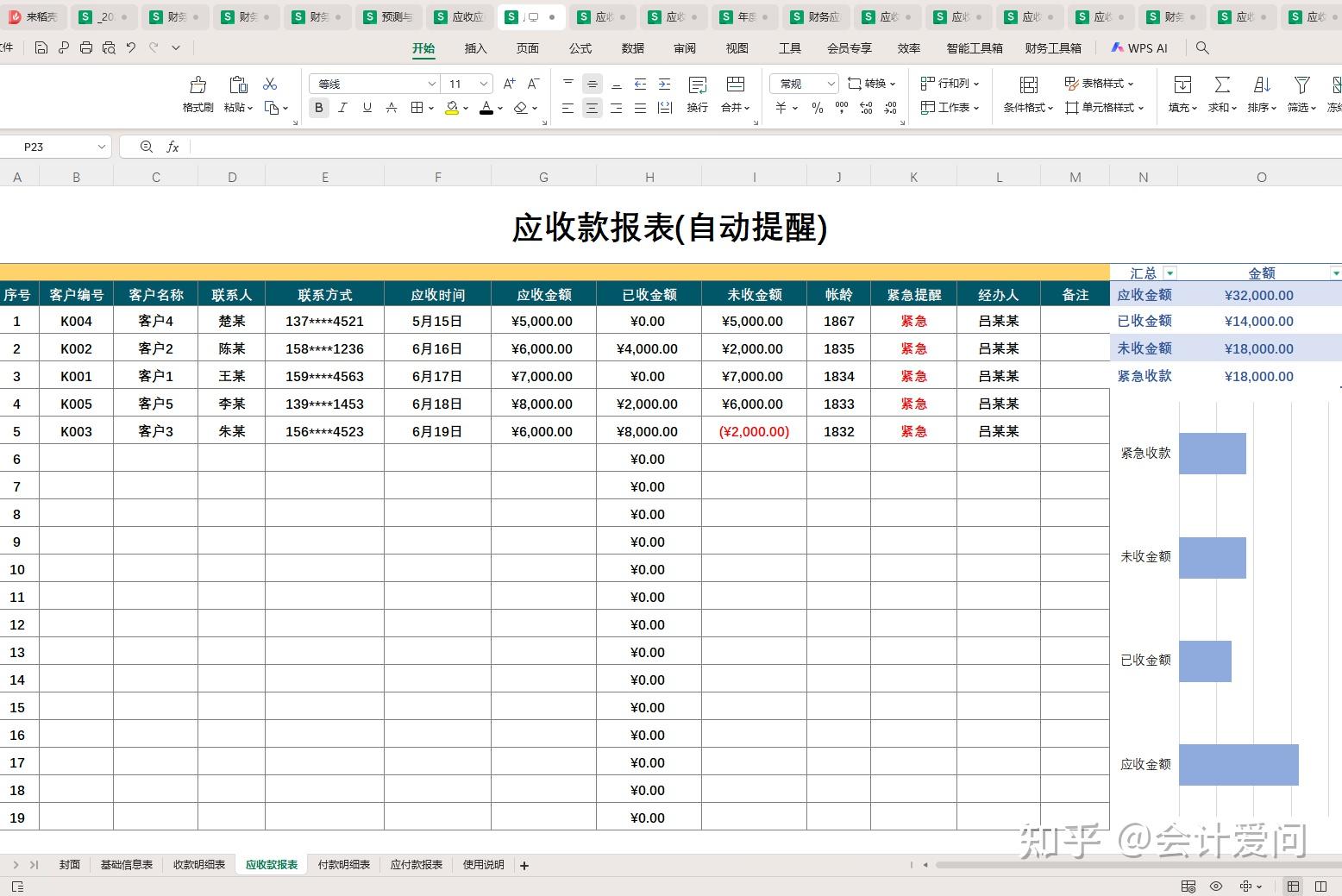 【应收应付】应收应付台账模板,自动对账,统计清晰,月底不用怕老板和供应商催了 - 知乎