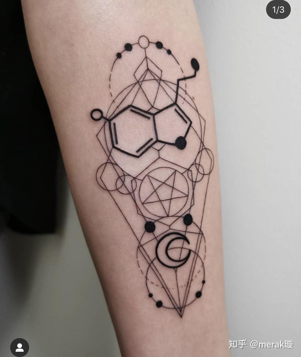 纹身理科学霸专属分子式方程式纹身