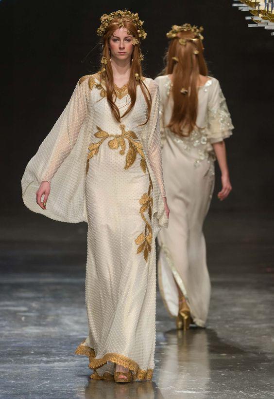 金色霸气一组古希腊风格动漫服装参考