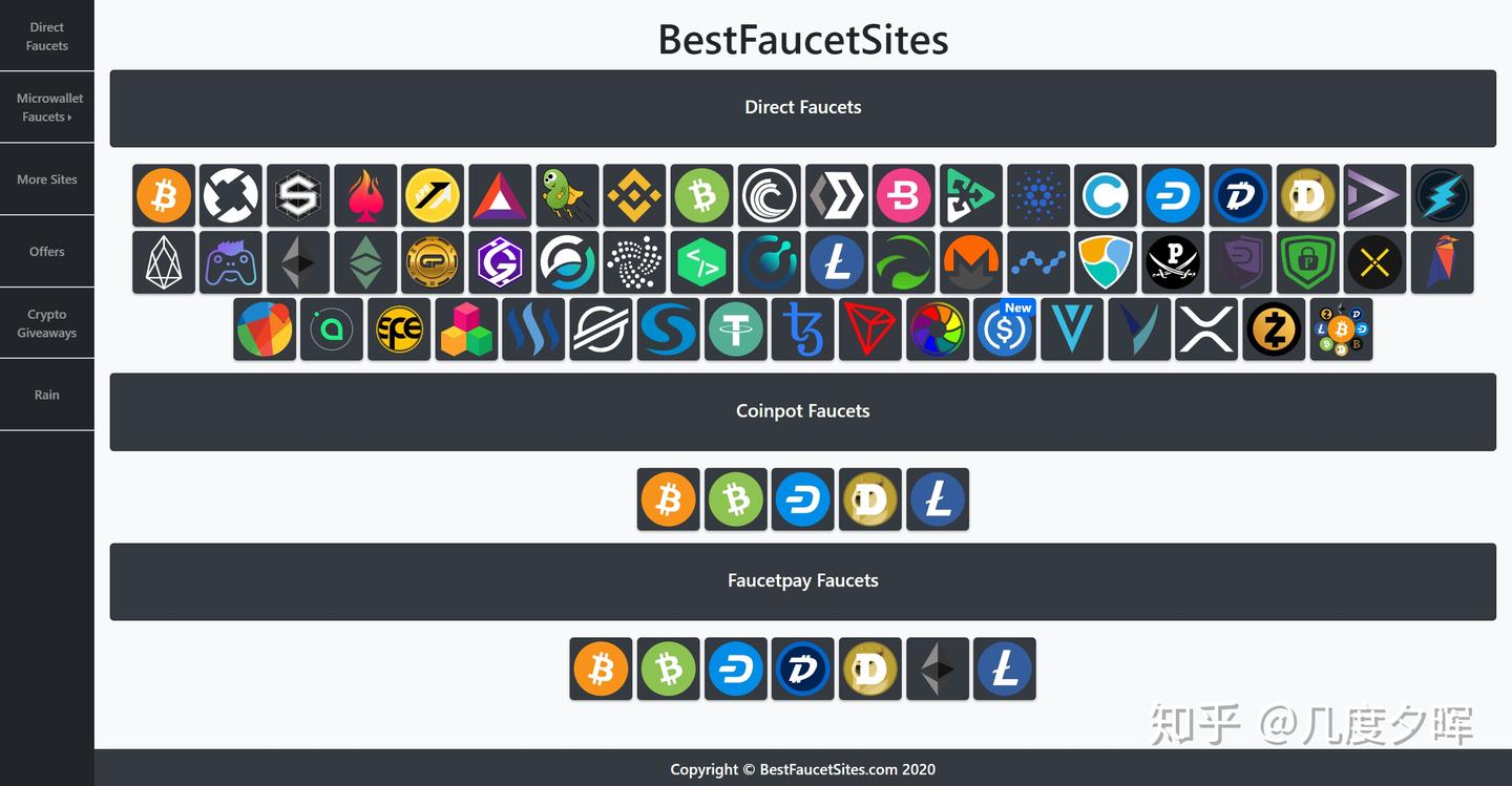 免费获取比特币(水龙头网站聚合版) - 知乎