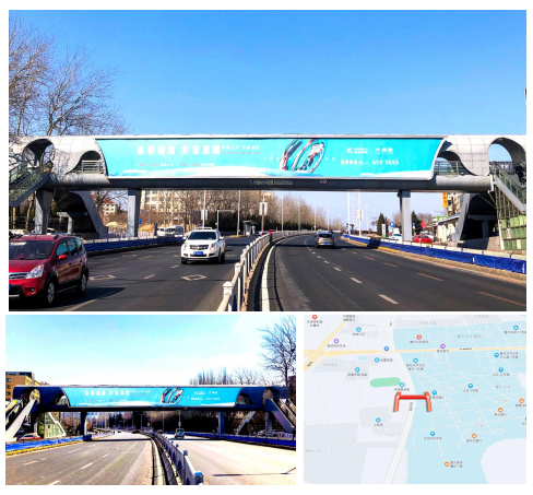 烟台过街天桥桥体灯箱广告投放价格及优势烟台过街天桥桥体灯箱广告