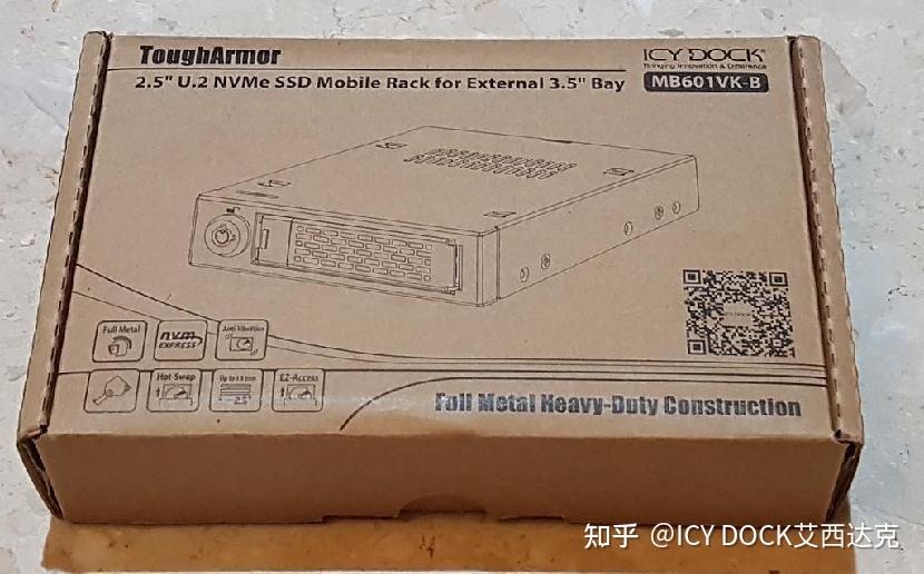 ICY DOCK MB705M2P-B M.2 PCIe NVMe SSD 转 2.5英寸 U.2 PCIe SSD 转接盒简测 - 知乎