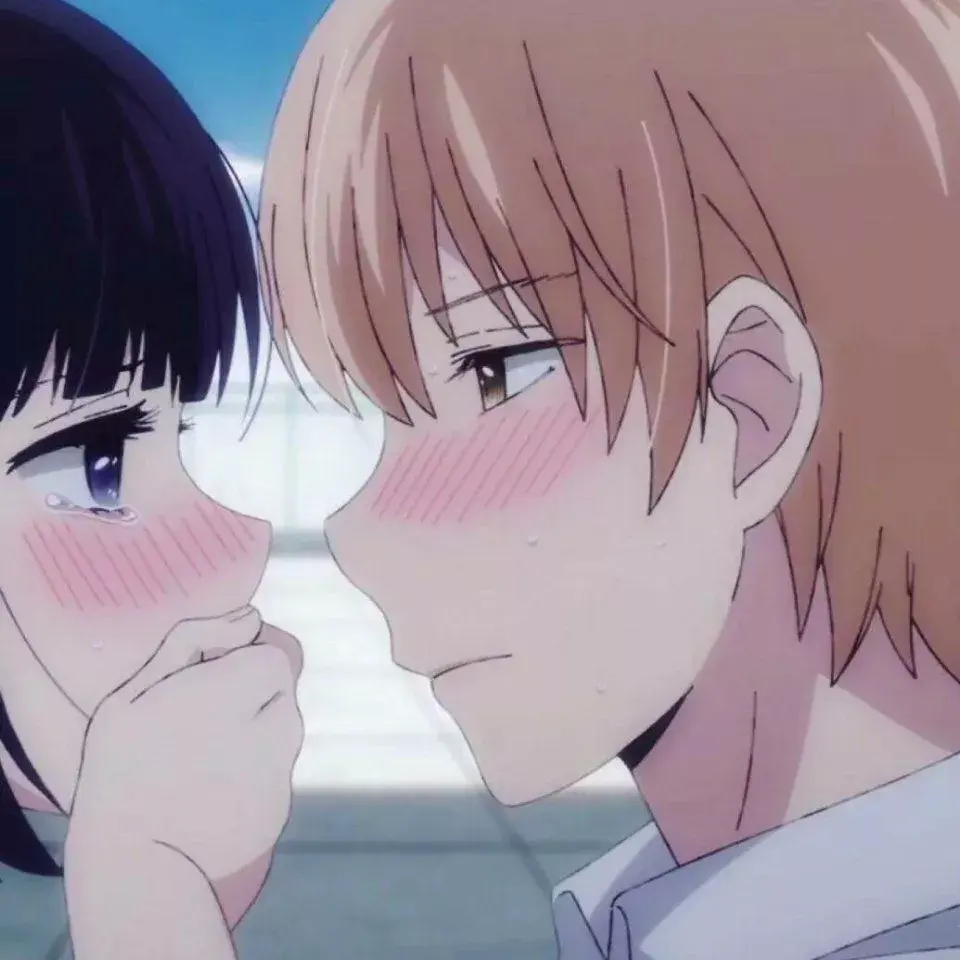 浪漫甜蜜情侣头像超萌一男一女动漫卡通