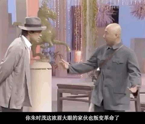 里的几句"没想到啊没想到,你朱时茂这浓眉大眼的家伙也叛变革命了?