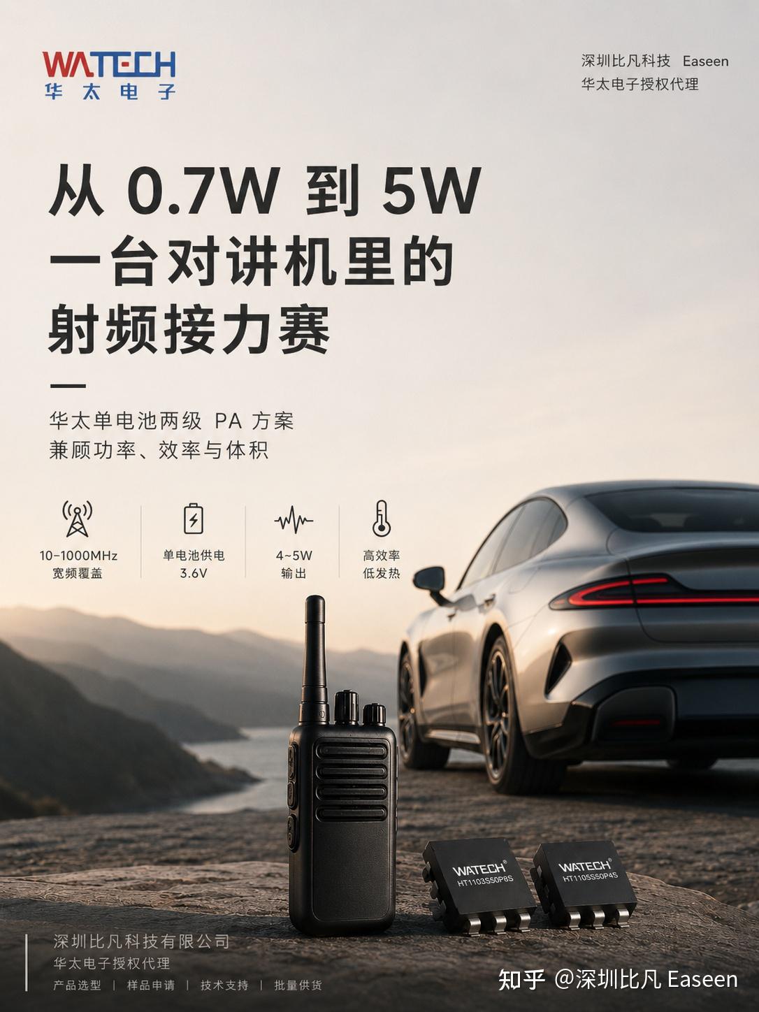 从0.7W到5W:小米对讲机里的射频接力赛