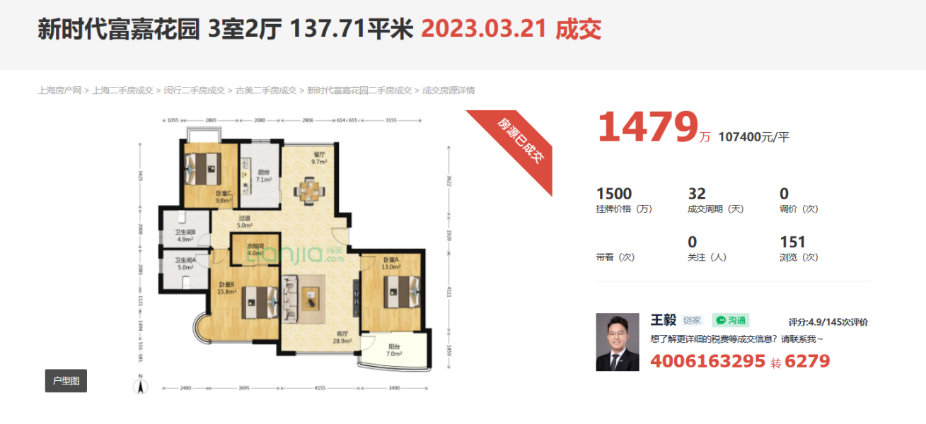 闵行古美｜中外环间、配套优越｜大三房，有望大折扣 - 知乎