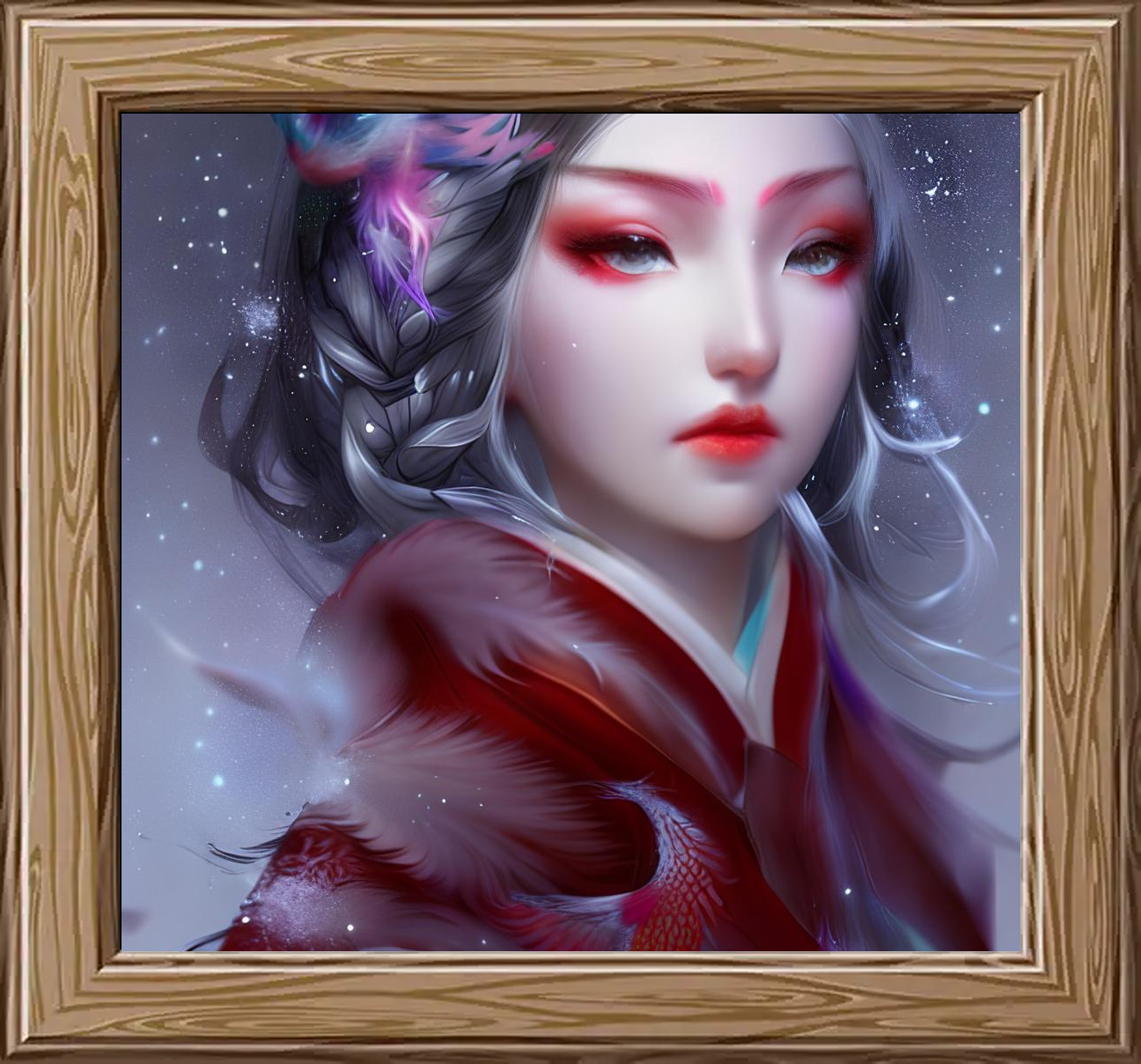 美人画　晴雪　掛軸　Y262 楽天市場】【特価品】山水 掛け軸尺八立『水墨山水』平野 翠雪（ひらの