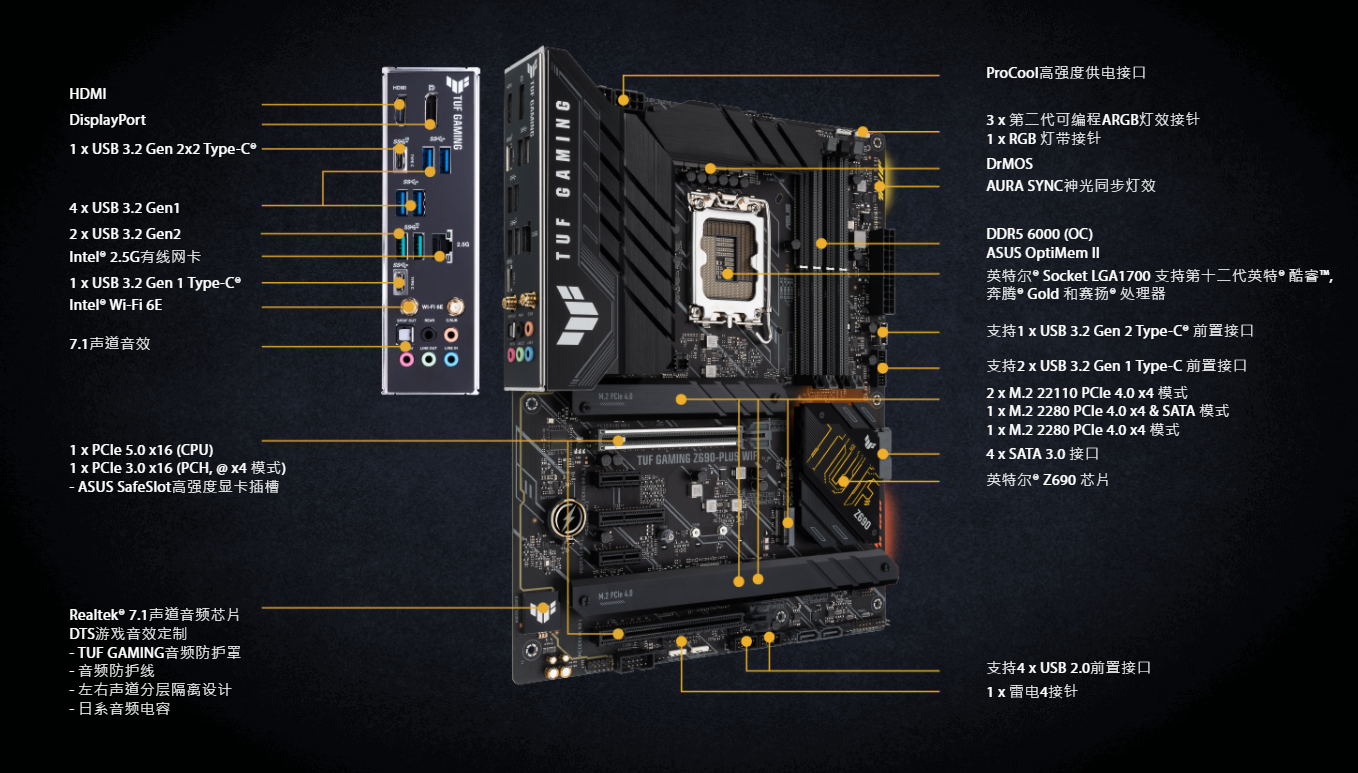 华硕主板tufz490系列支不支持argb神光同步?