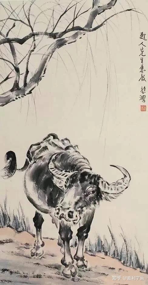 牛年徐悲鸿的牛画欣赏！ - 知乎