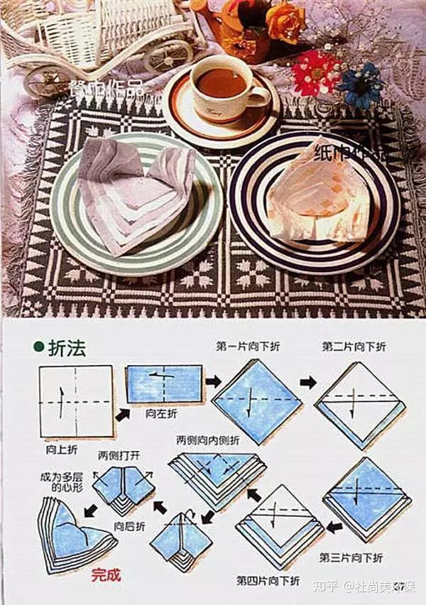 口巾(餐巾)的30种创意叠法,酒店人必看!
