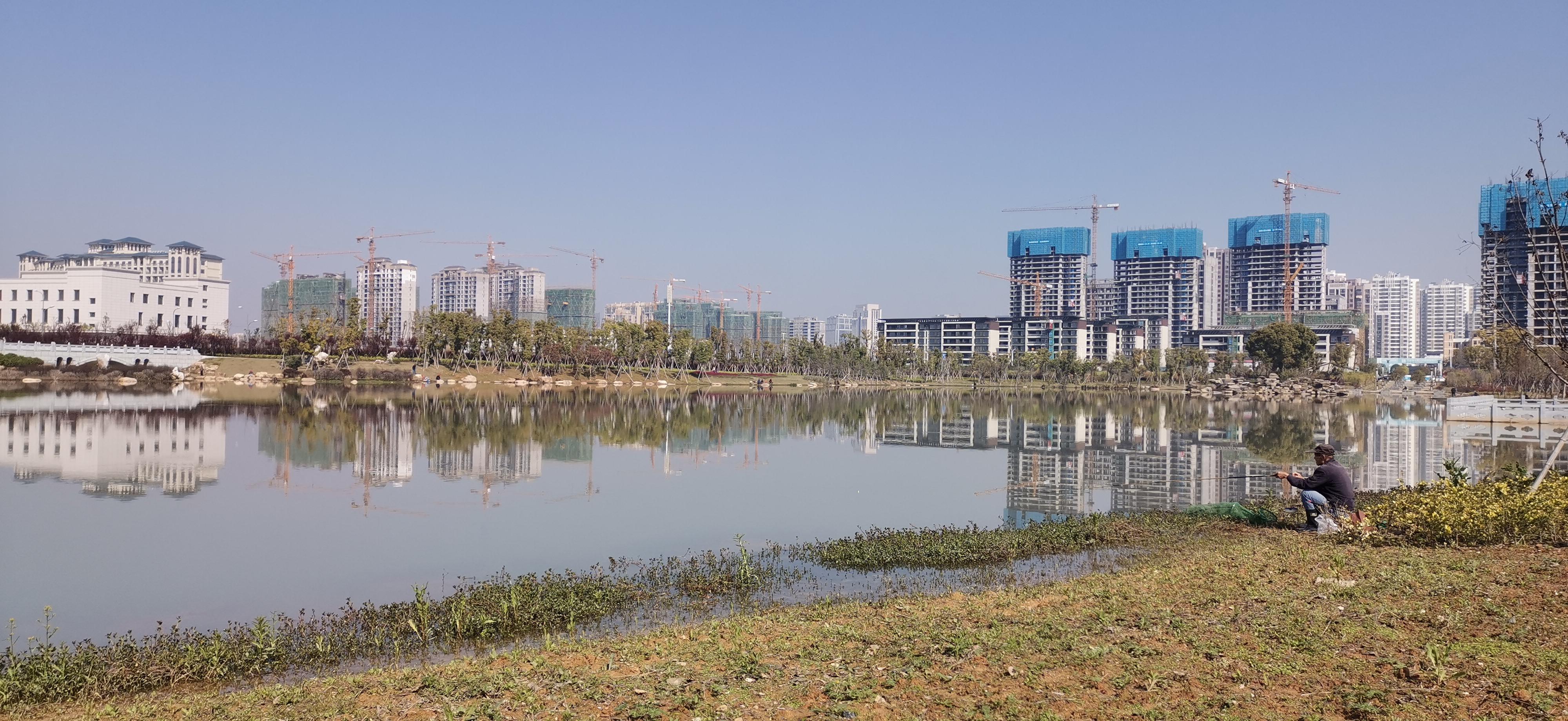 吉安视觉鹿鸣湖公园风光美如画