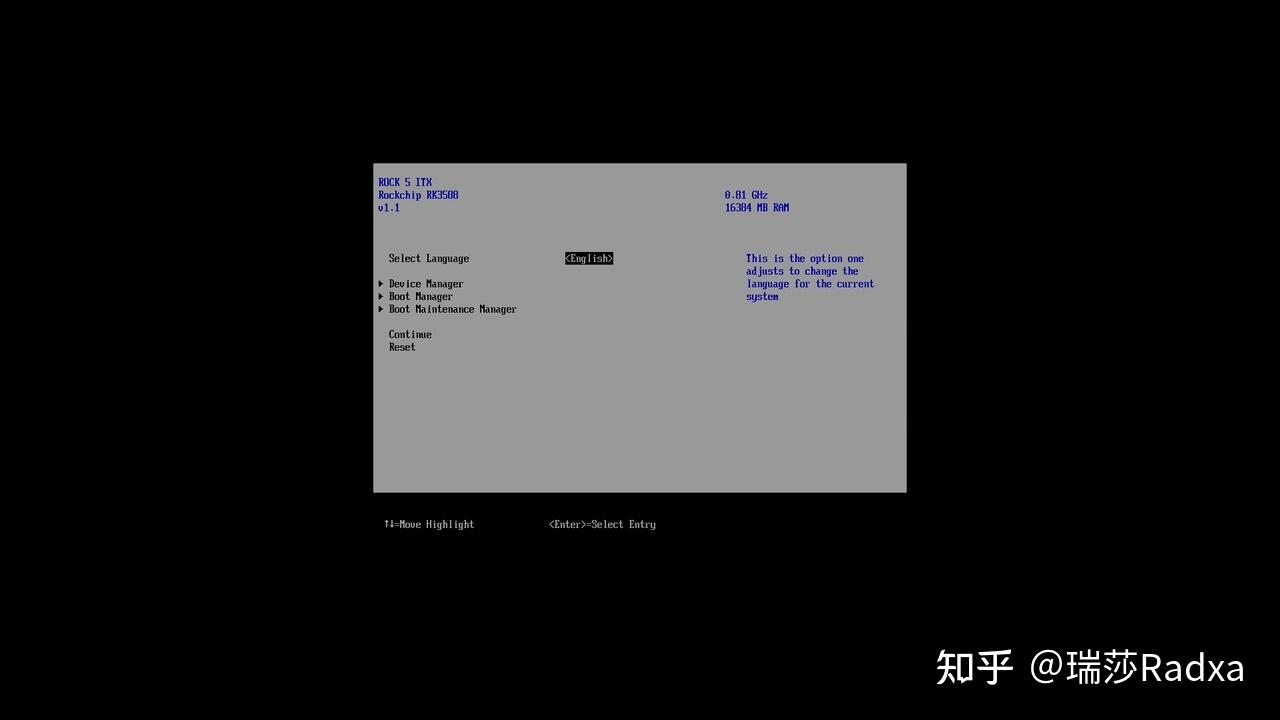 测评 |EDK2：适用于 ROCK 5 ITX + 的 UEFI 固件 - 知乎