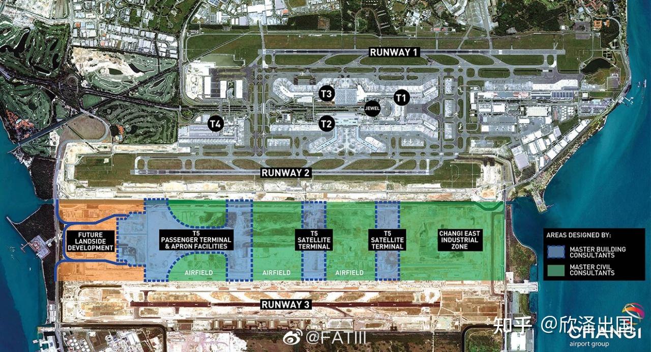 樟宜机场平面图高清图片