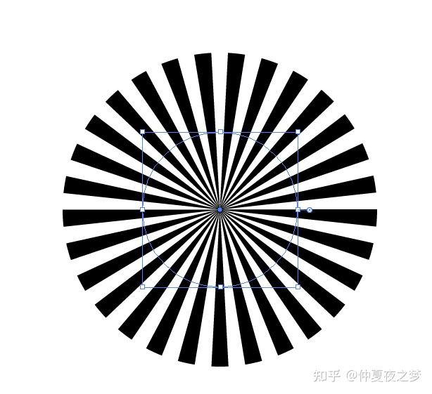 ai怎么画圆形放射线图形小技巧 - 知乎