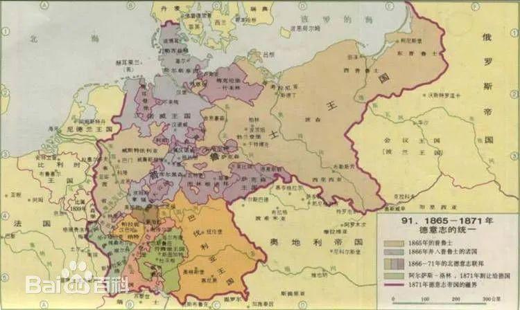 德国疆域变迁图日尔曼东法兰克神圣罗马普鲁士德意志