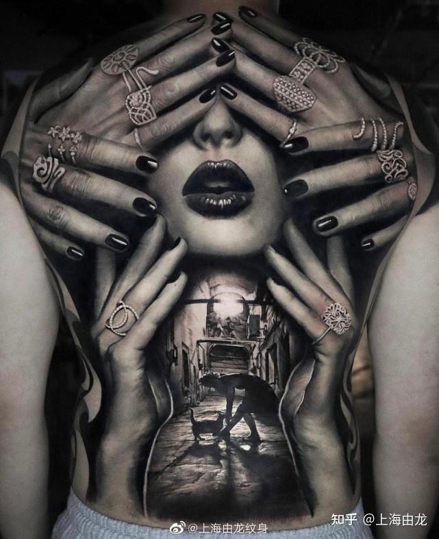 谈到什么是写实纹身图案, 纹身师经常称之为欧美,对于不是很熟悉纹身