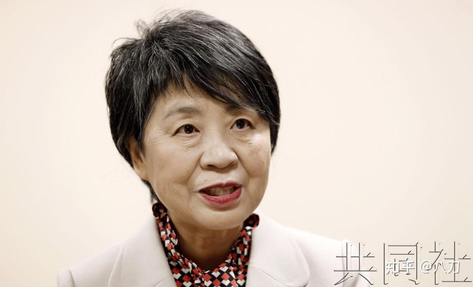 外相上川阳子接受专访.11月10日摄于外务省.