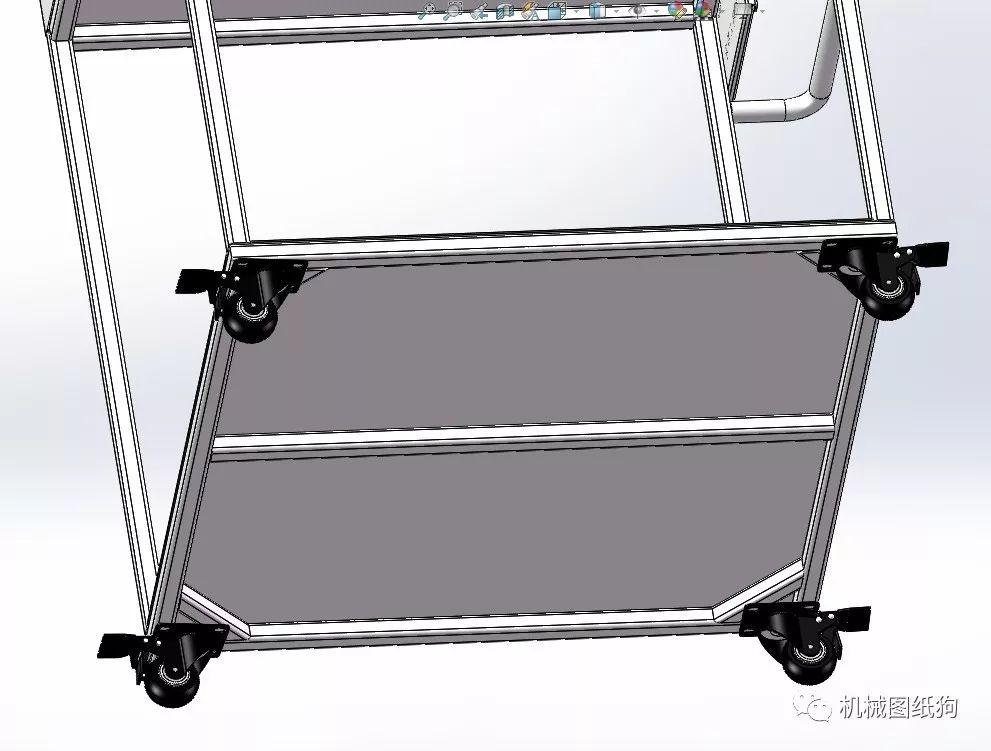 工程机械物料工装车3d模型图纸solidworks格式附step