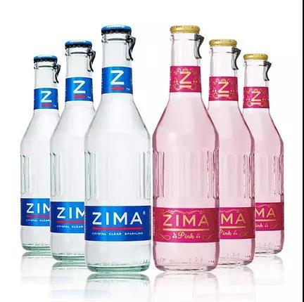 日本 进口利口酒 zima 红的是樱桃味的 蓝的是原味的 应该是酸酸的