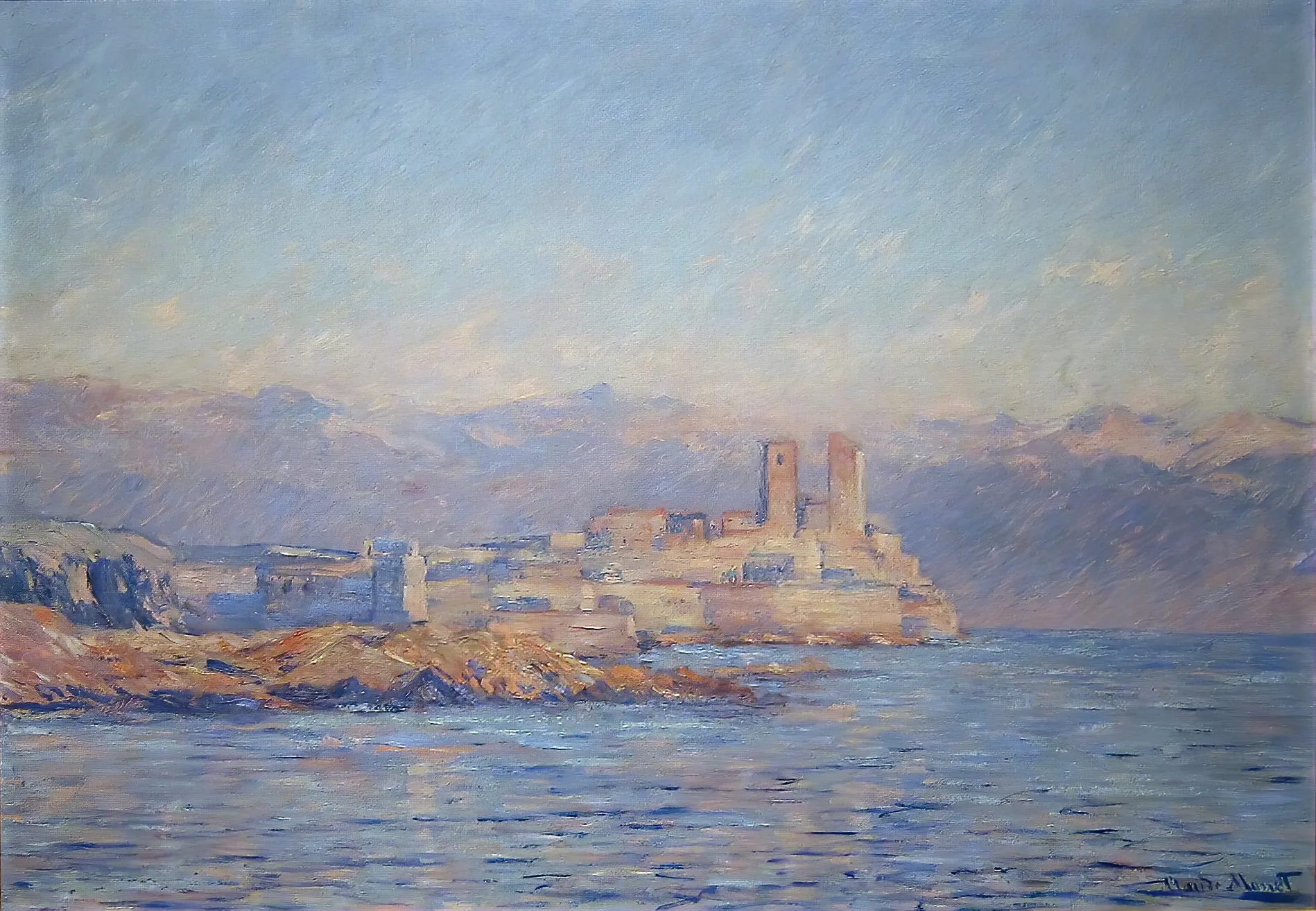 莫奈《昂蒂布》浅色系对于一些肤色色调偏黄/偏黑的人来说,反而没有