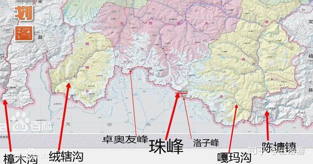 喜马拉雅五条沟地图图片