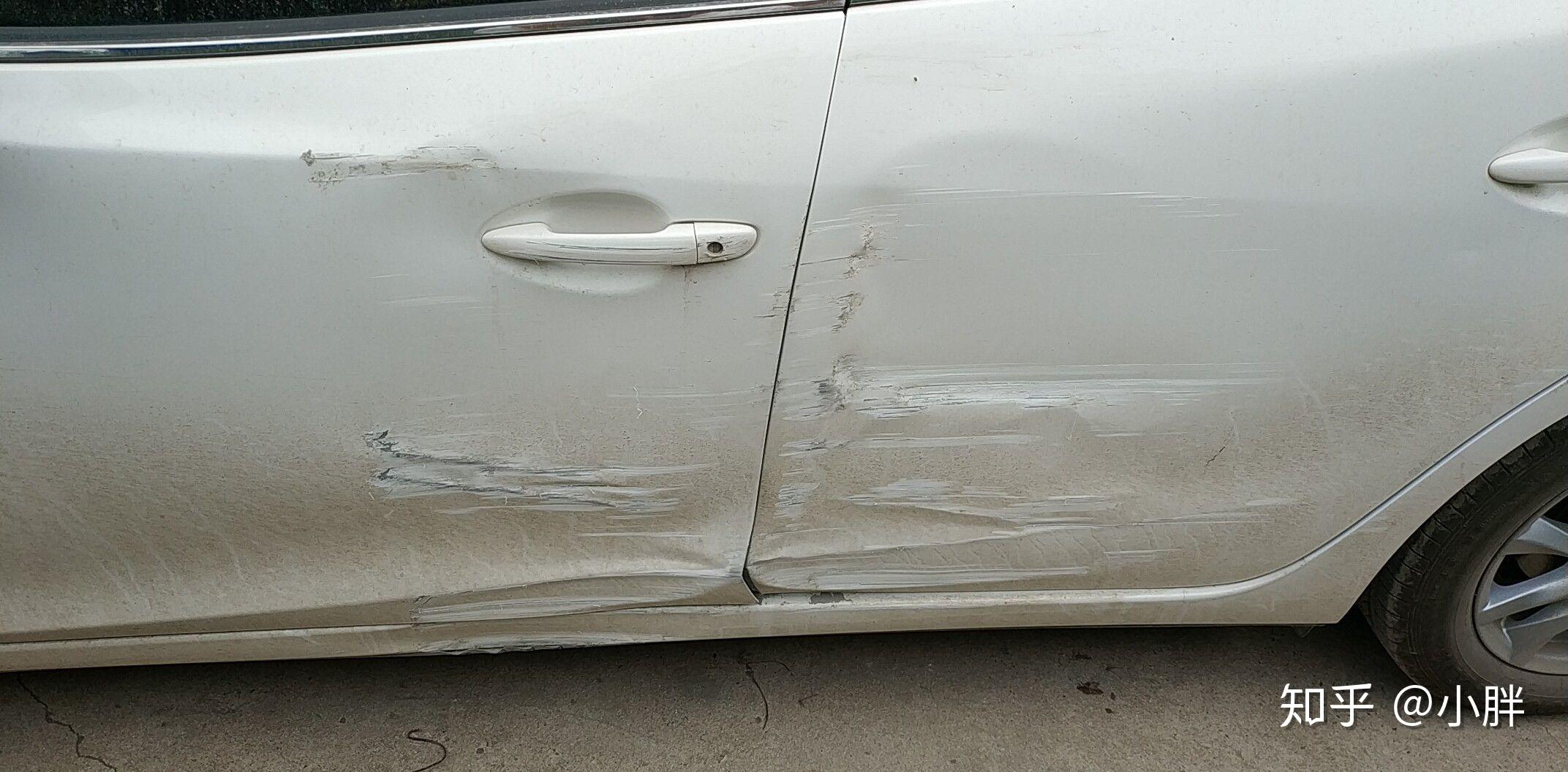 不到一年的车自己开蹭到了墙上,关于定损的问