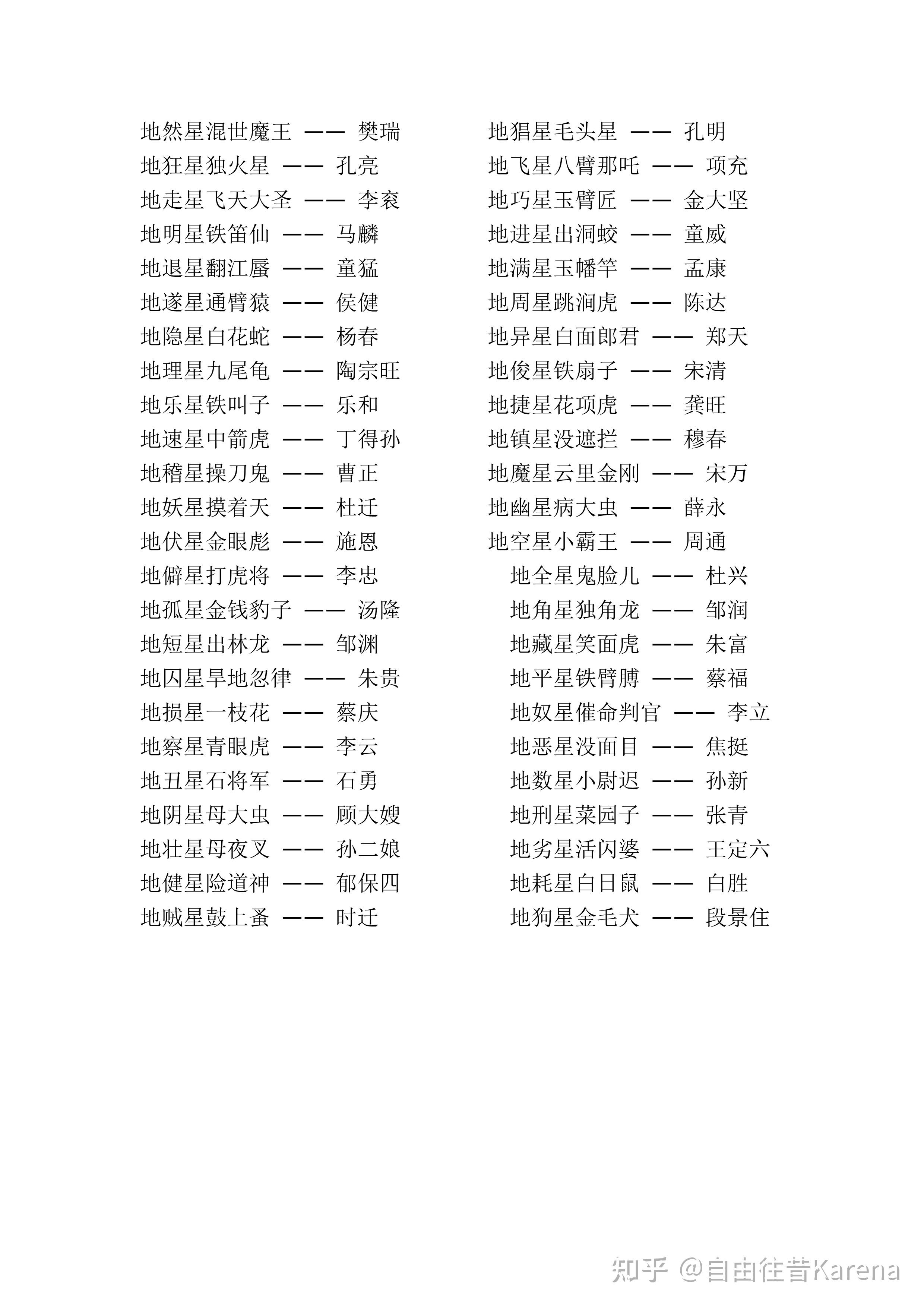 《水浒传》人物绰号 - 知乎