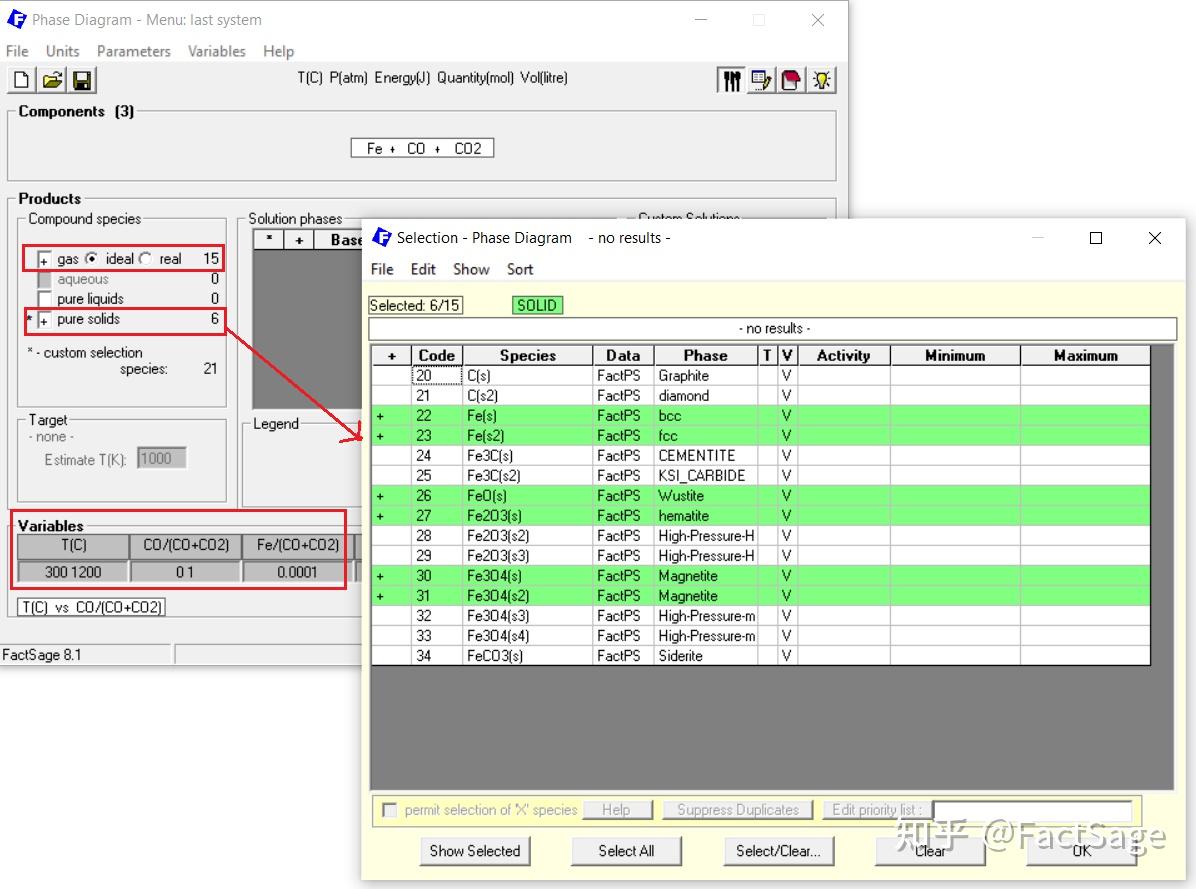 用FactSage的Phase Diagram相图模块绘制Fe-O-C系平衡图 - 知乎