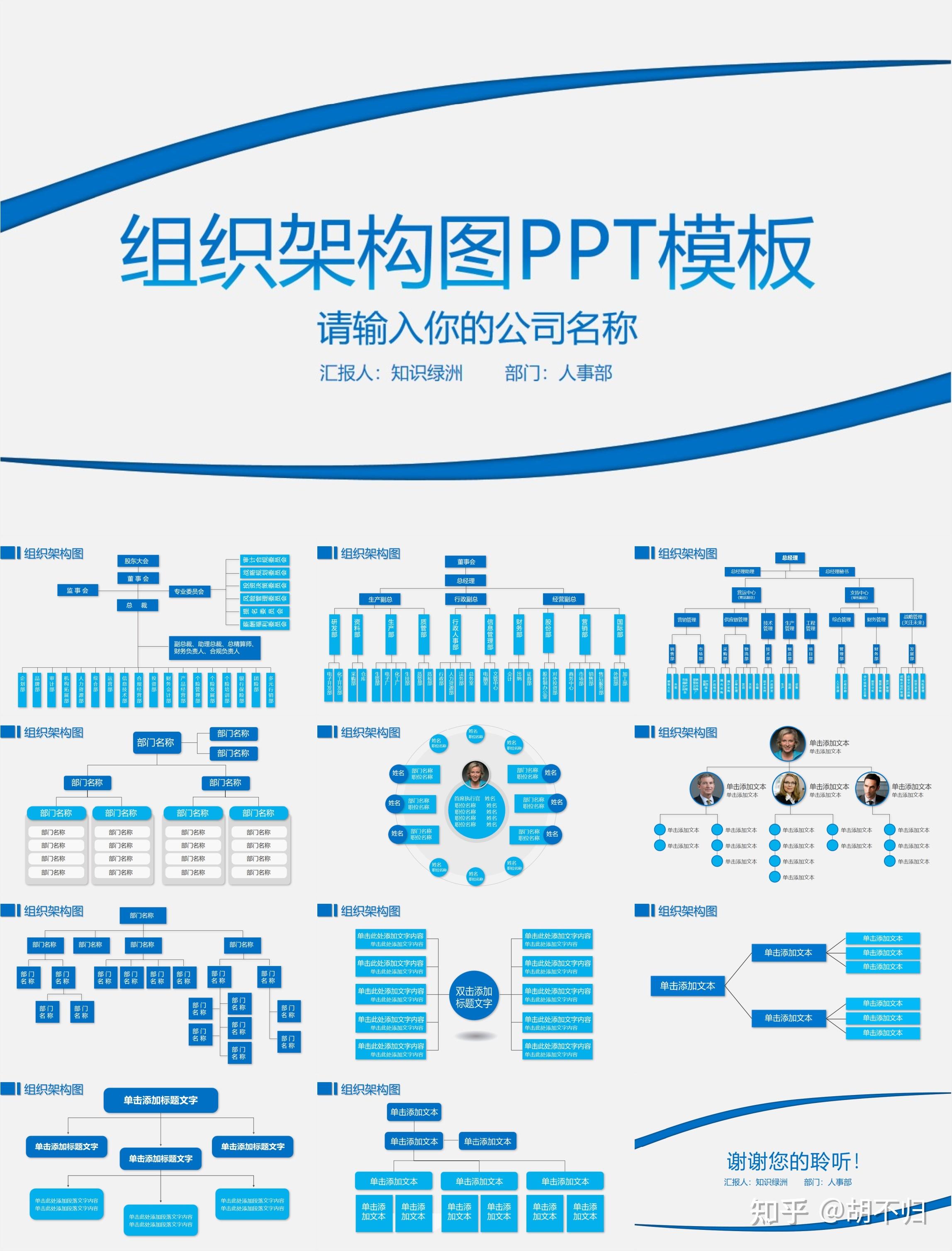 23套企业组织架构PPT模板,限时免费 - 知乎