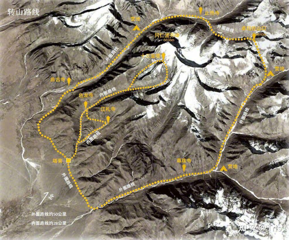 冈仁波齐转山路线图片