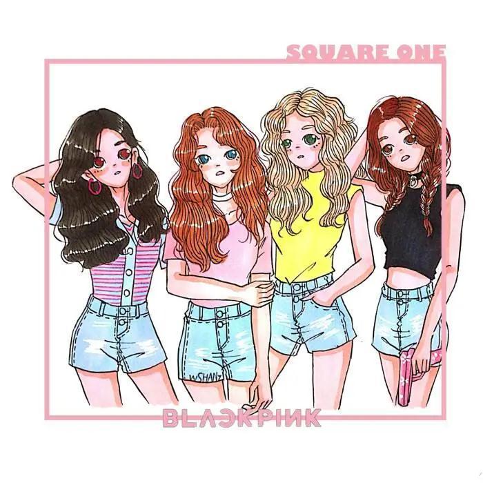 有没有blackpink四人的壁纸无水印