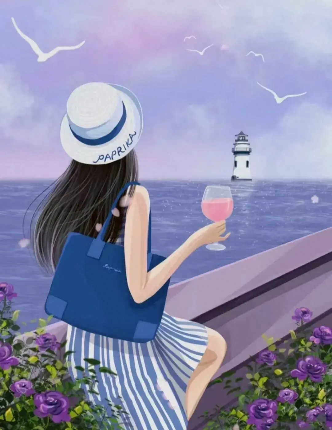 头像分享绝美的背影女孩