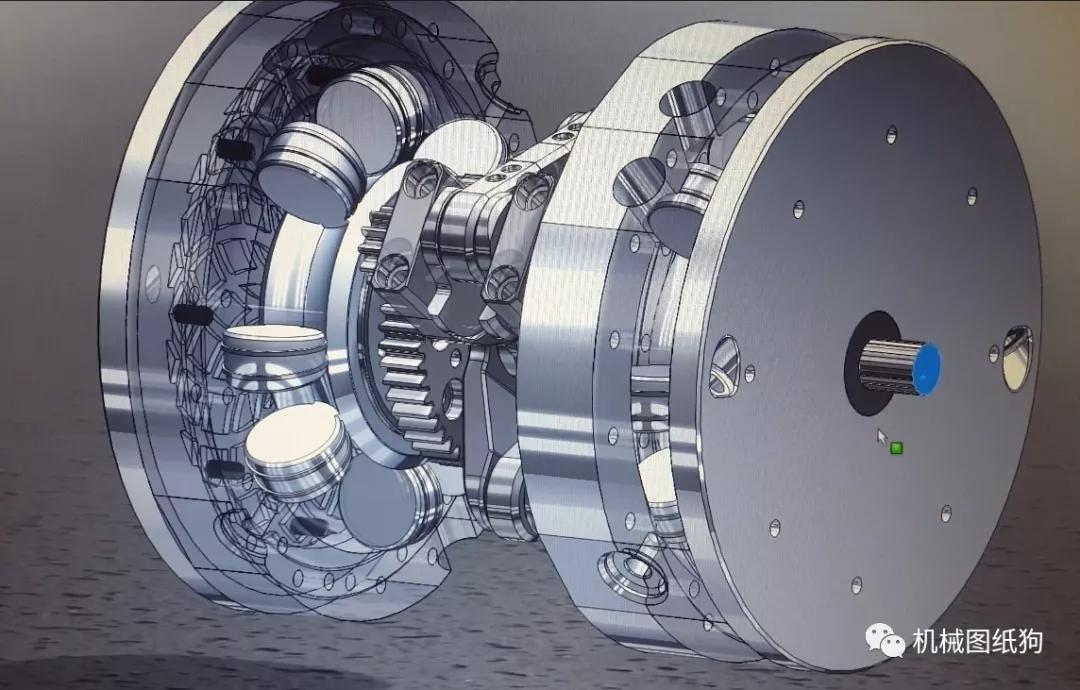 发动机电机toroidalengine环形发动机3d数模图纸solidworks设计
