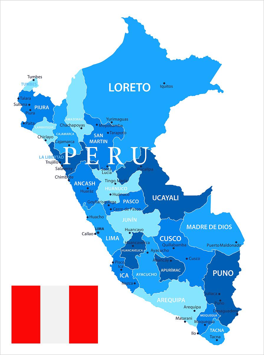 秘鲁地图高清版大图图片