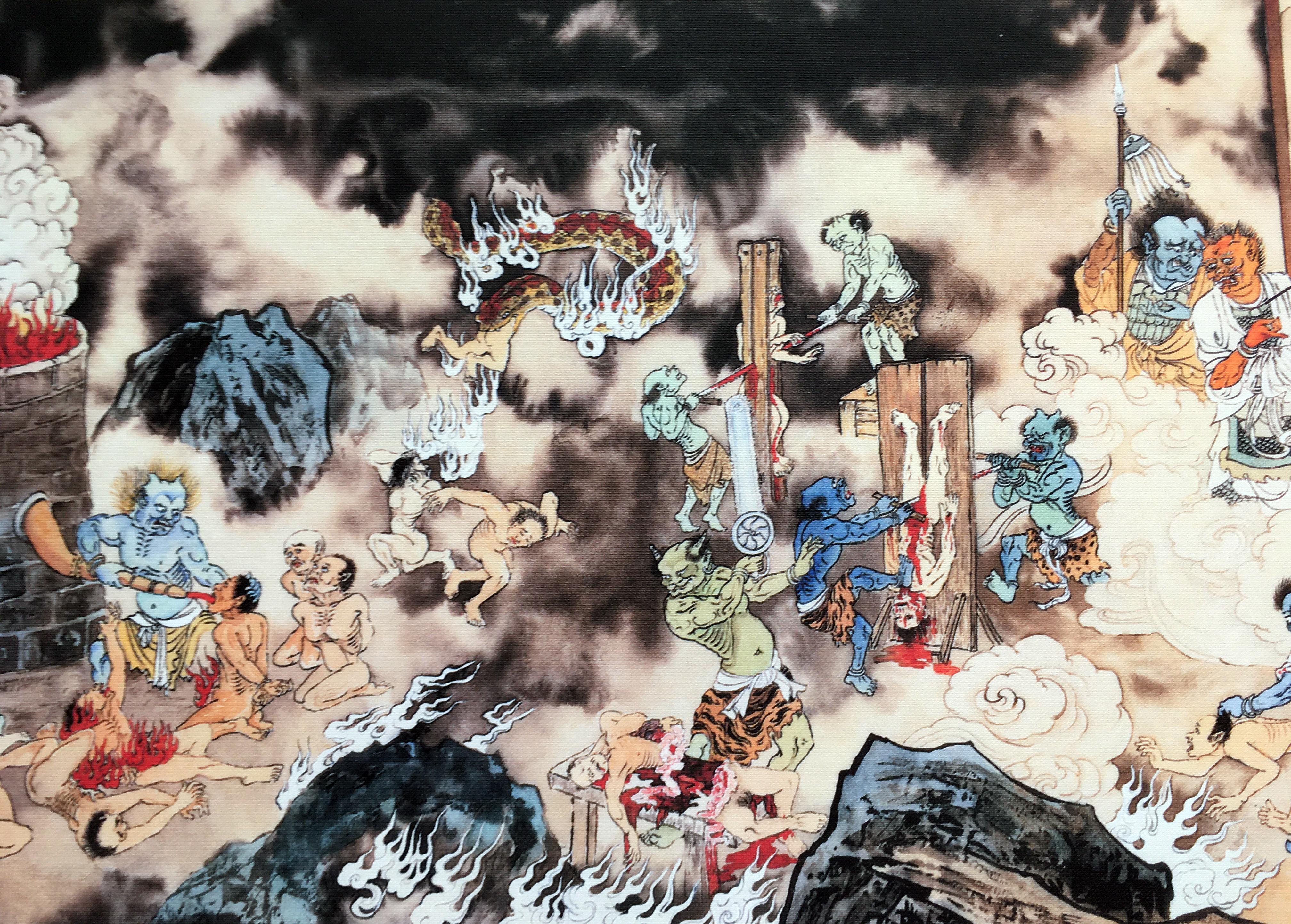 13米巨幅卷轴《因果图鉴-地狱变相图》江逸子绘(2)【超大高清约200幅】 - 知乎