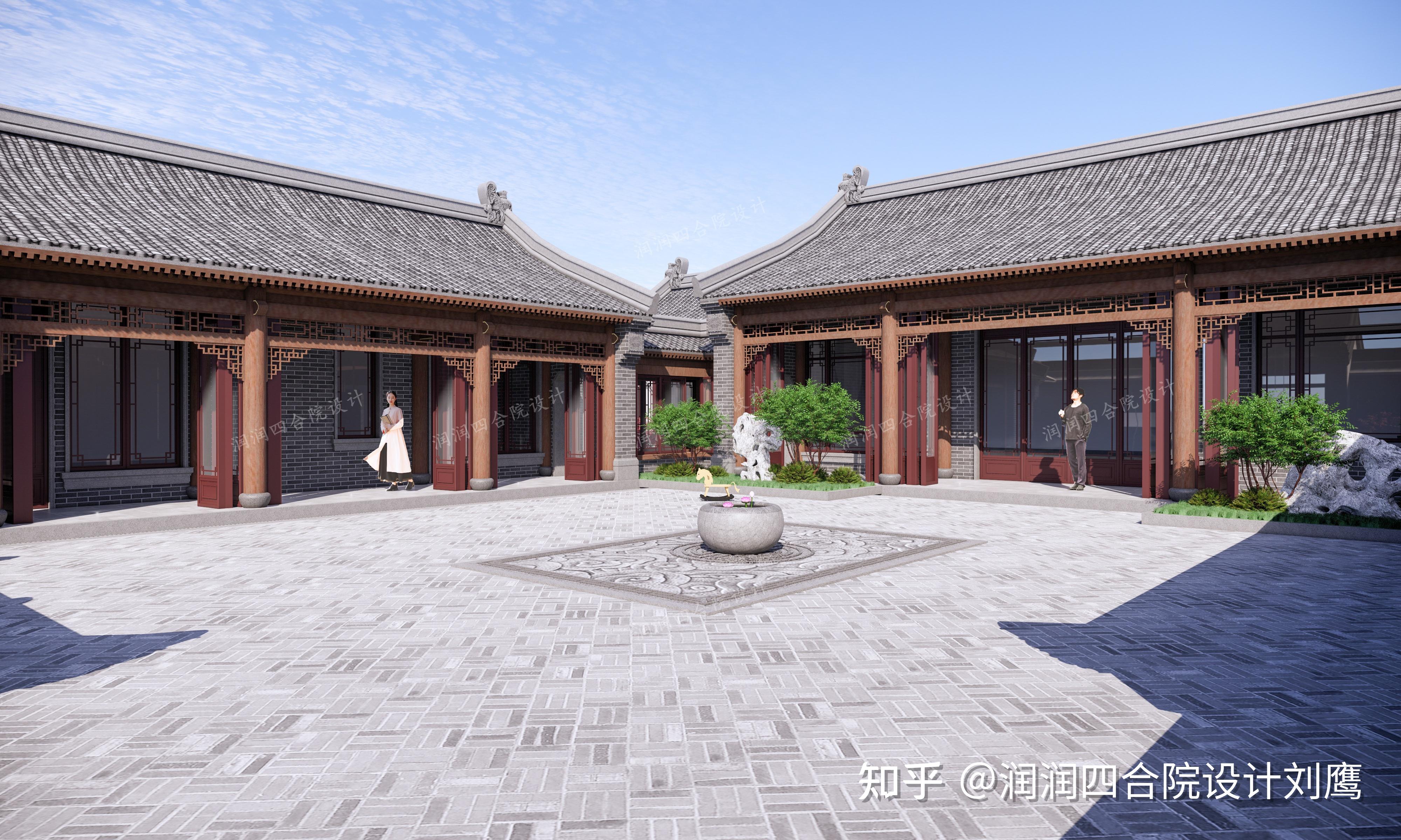 润润四合院设计:北方仿古一层四合院大宅27×30.3 - 知乎