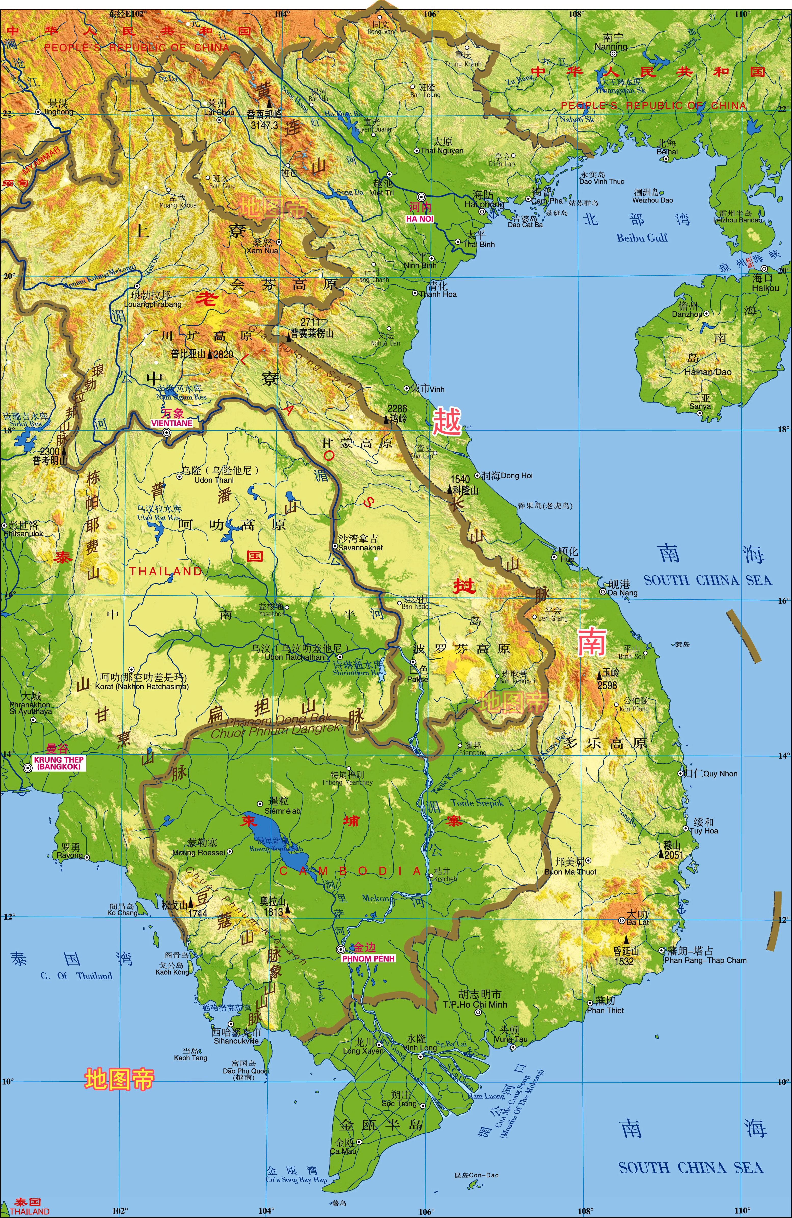 东南亚地图（要清晰）_百度知道